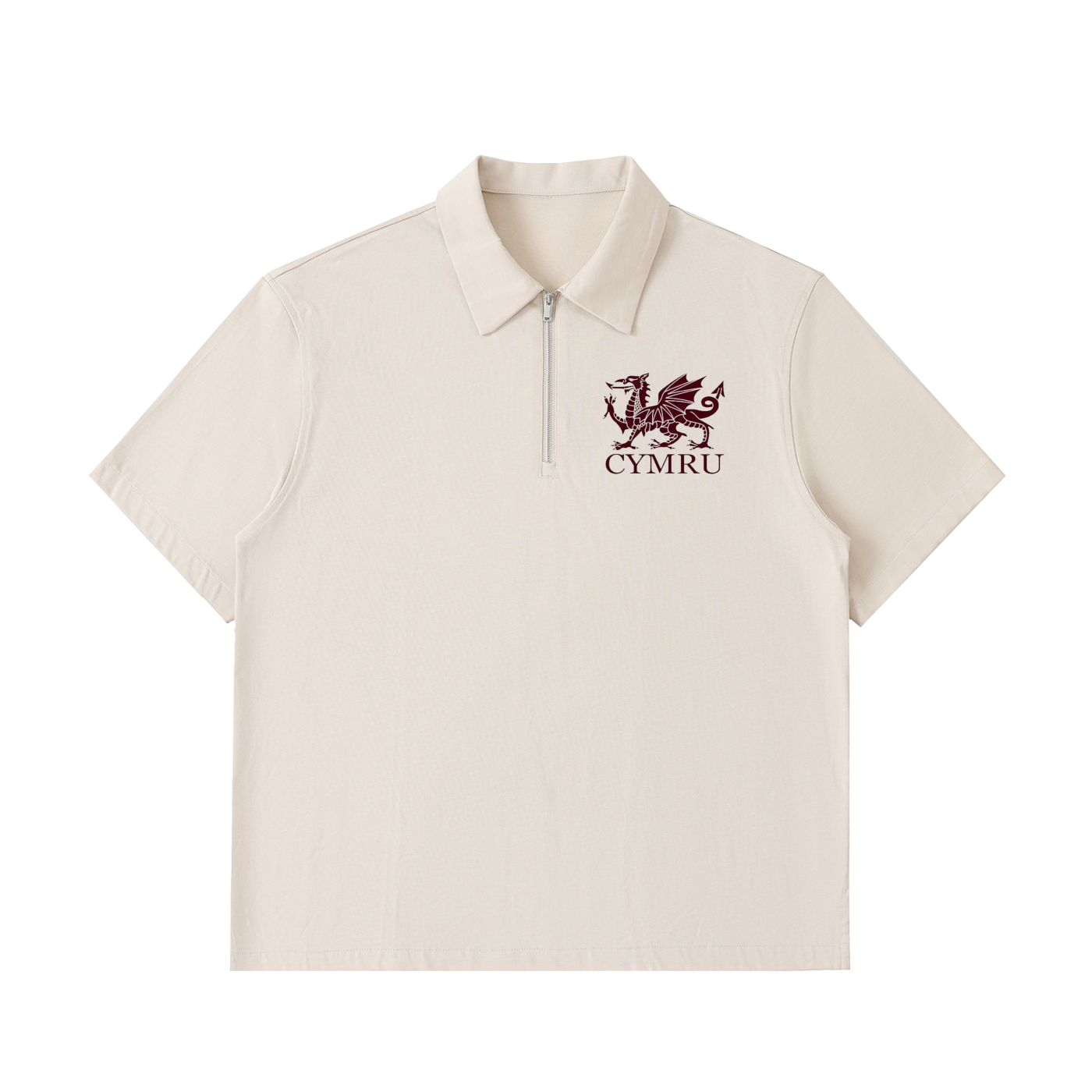 Half-Zip Cotton Polo Shirt
