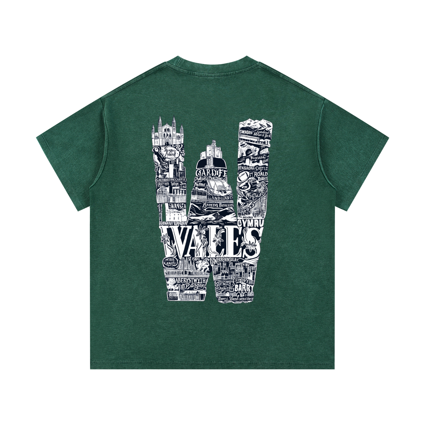Mineral Wash Waffle Knit T-Shirt