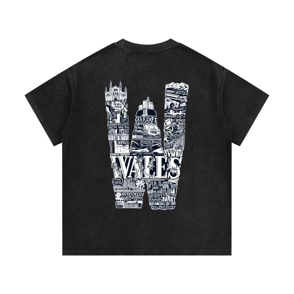 Mineral Wash Waffle Knit T-Shirt