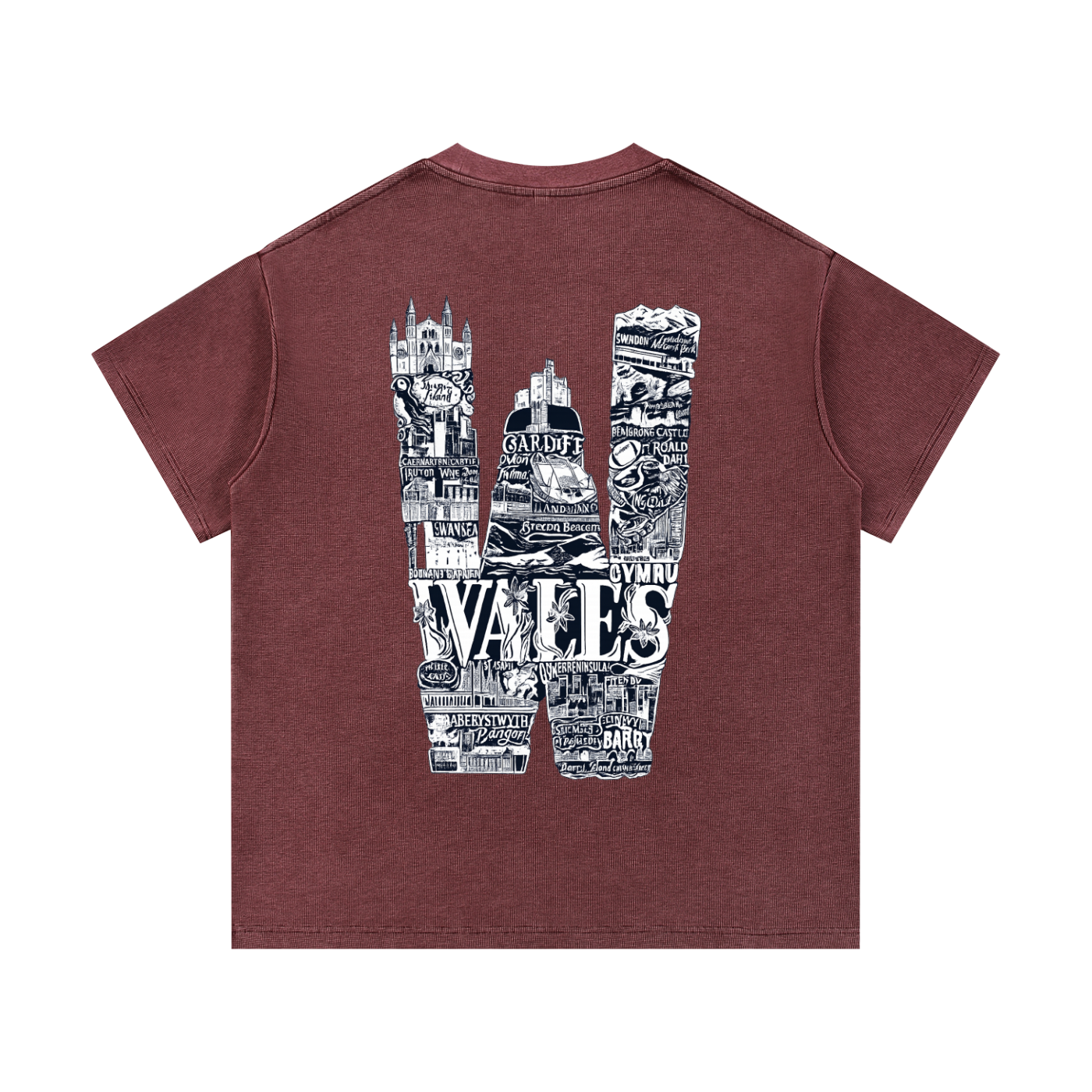 Mineral Wash Waffle Knit T-Shirt