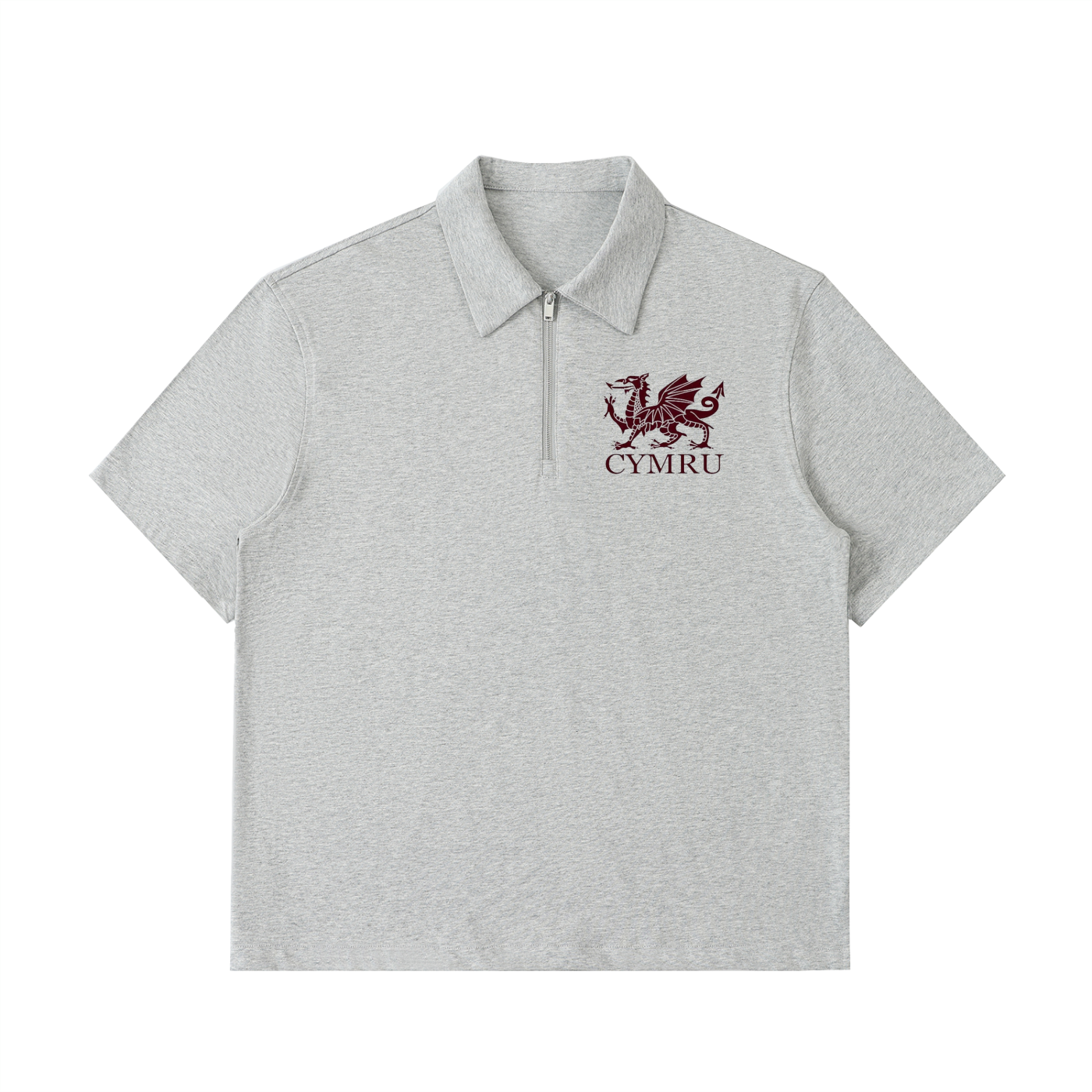 Half-Zip Cotton Polo Shirt