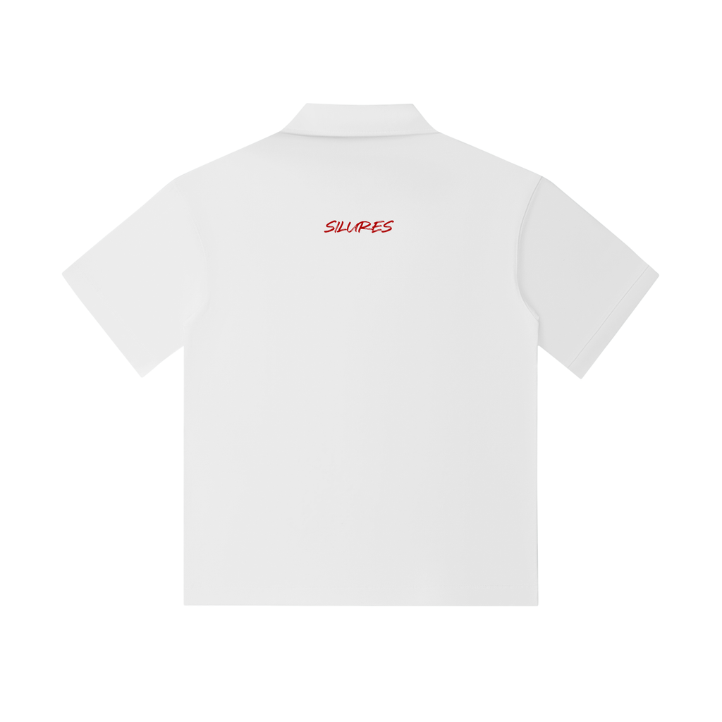 Drop Shoulder Short-Sleeve Polo