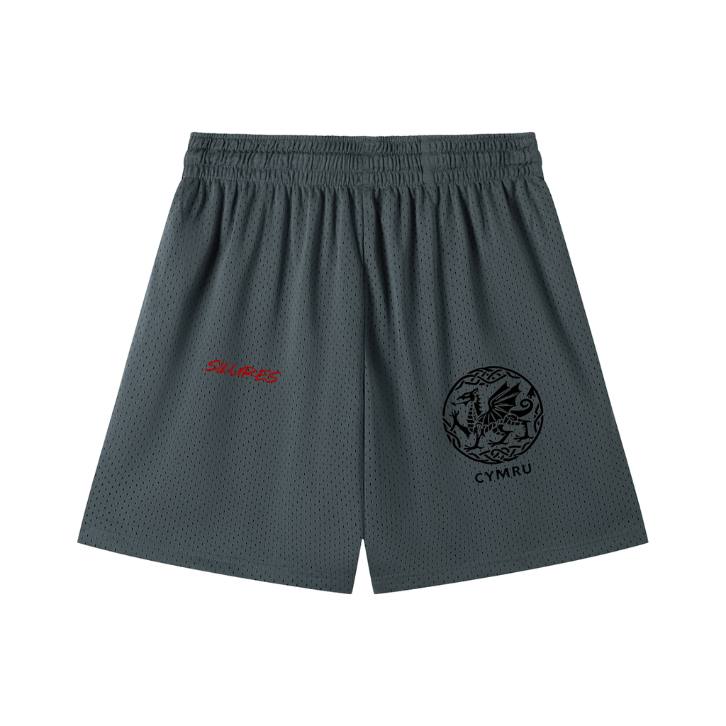 Mesh Drawstring Shorts