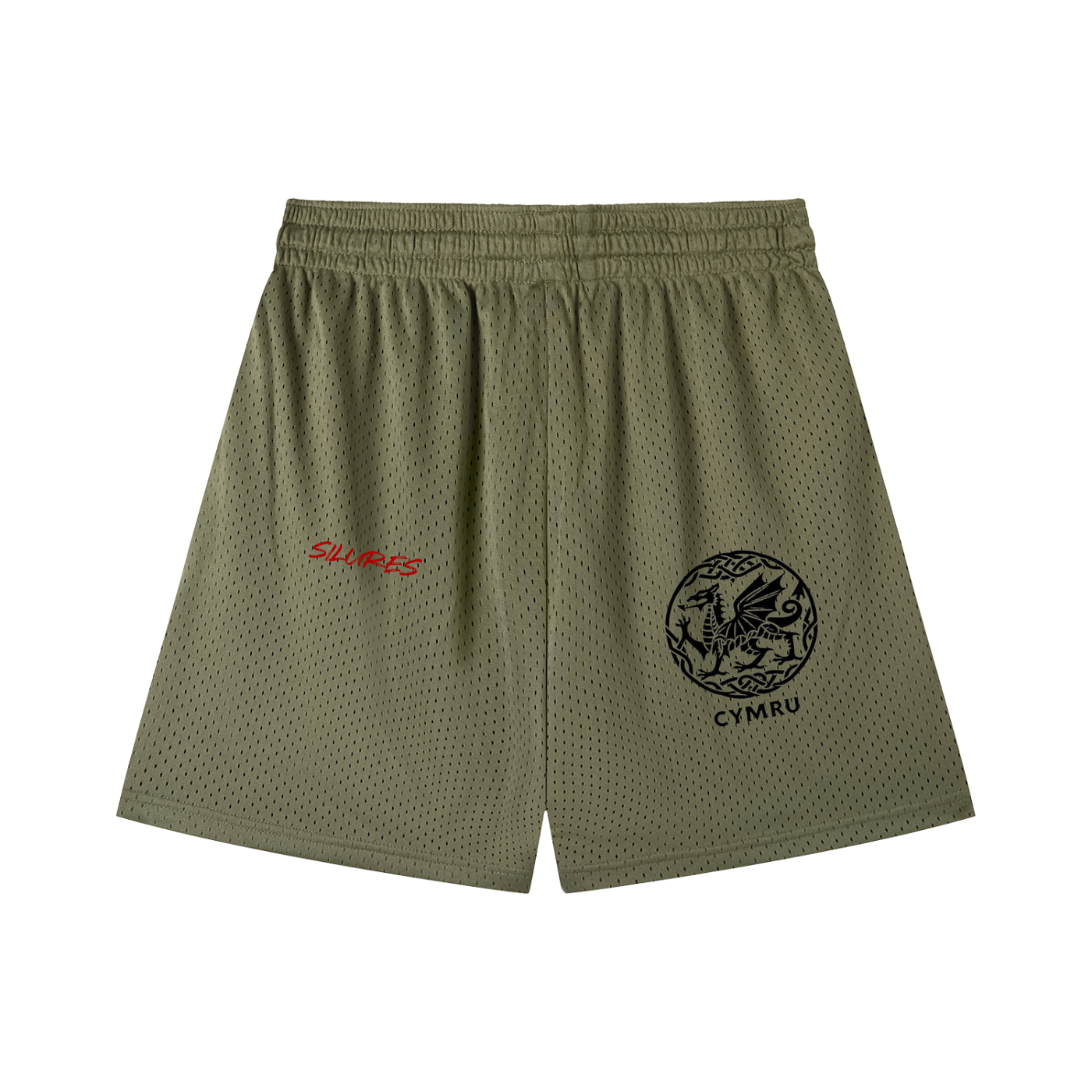 Mesh Drawstring Shorts