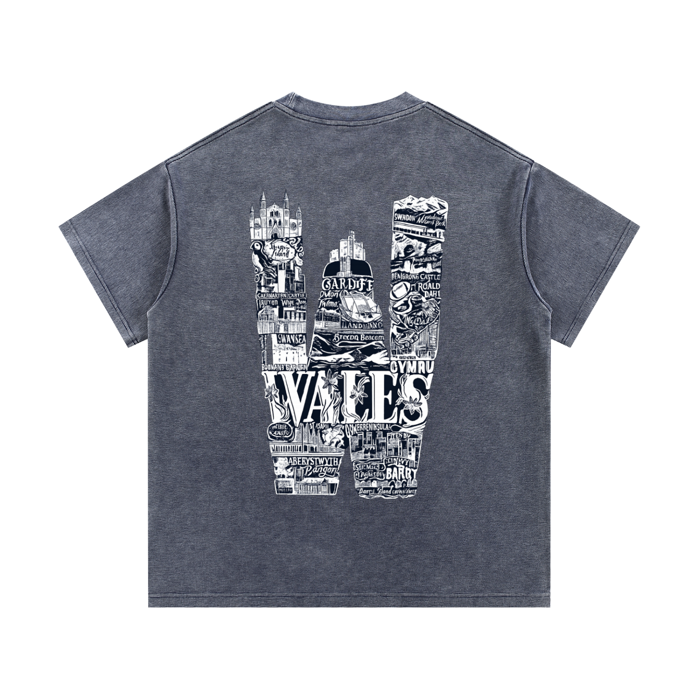 Mineral Wash Waffle Knit T-Shirt