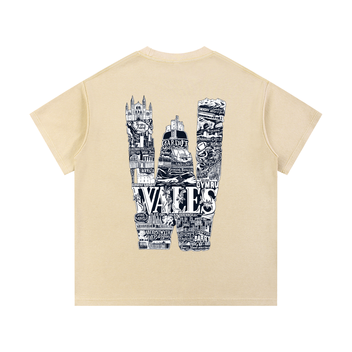 Mineral Wash Waffle Knit T-Shirt