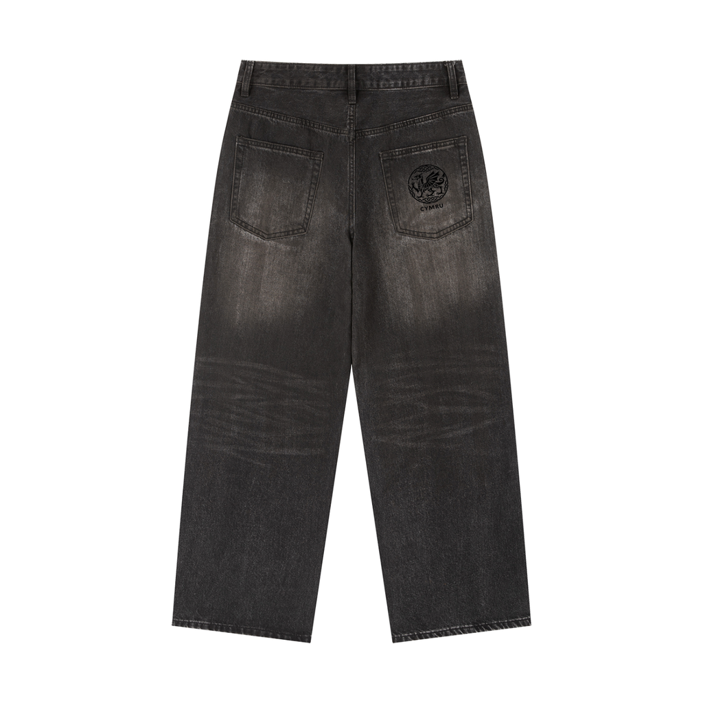Vintage Wash Heavyweight Denim Jeans