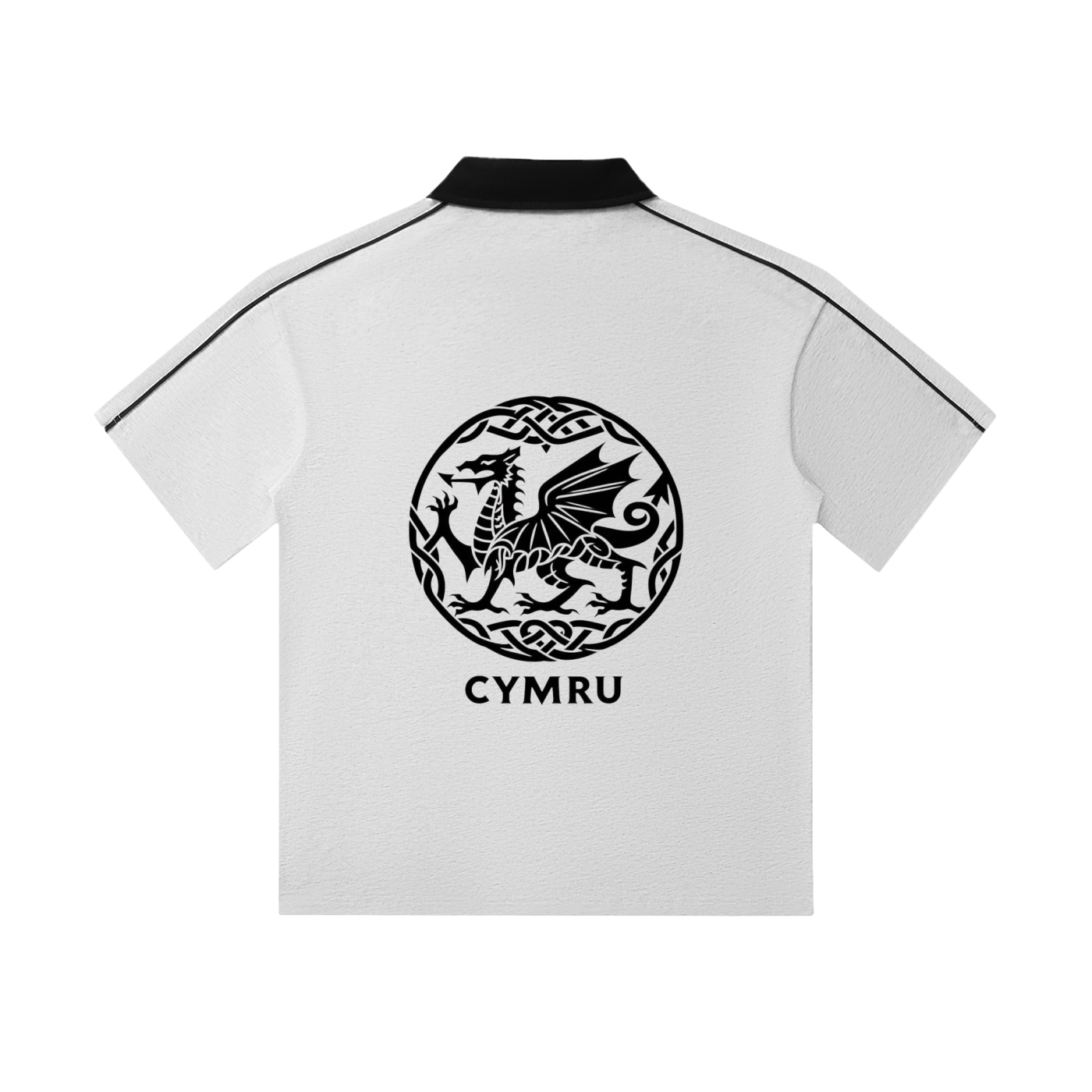 Contrast Collar Short-Sleeve Polo Shirt