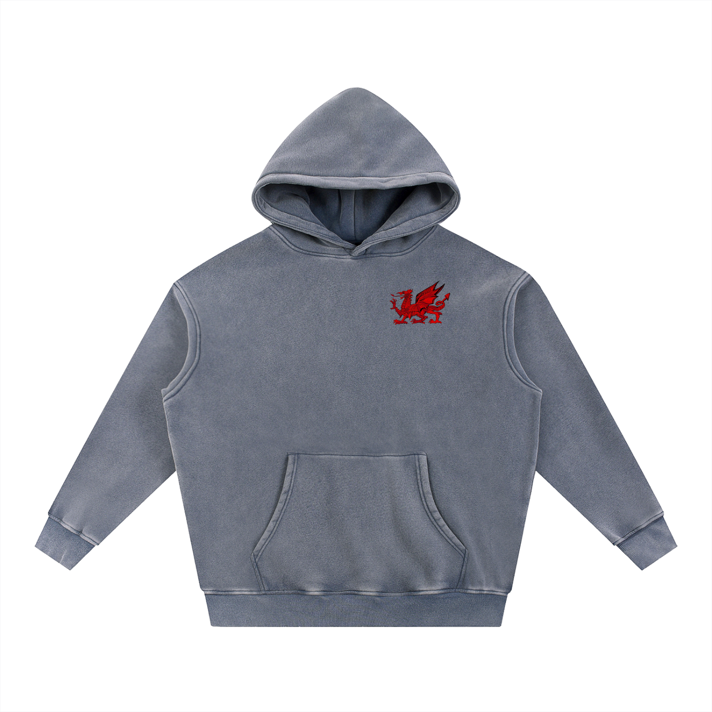 Snow Wash Fleece Oversize Hoodie