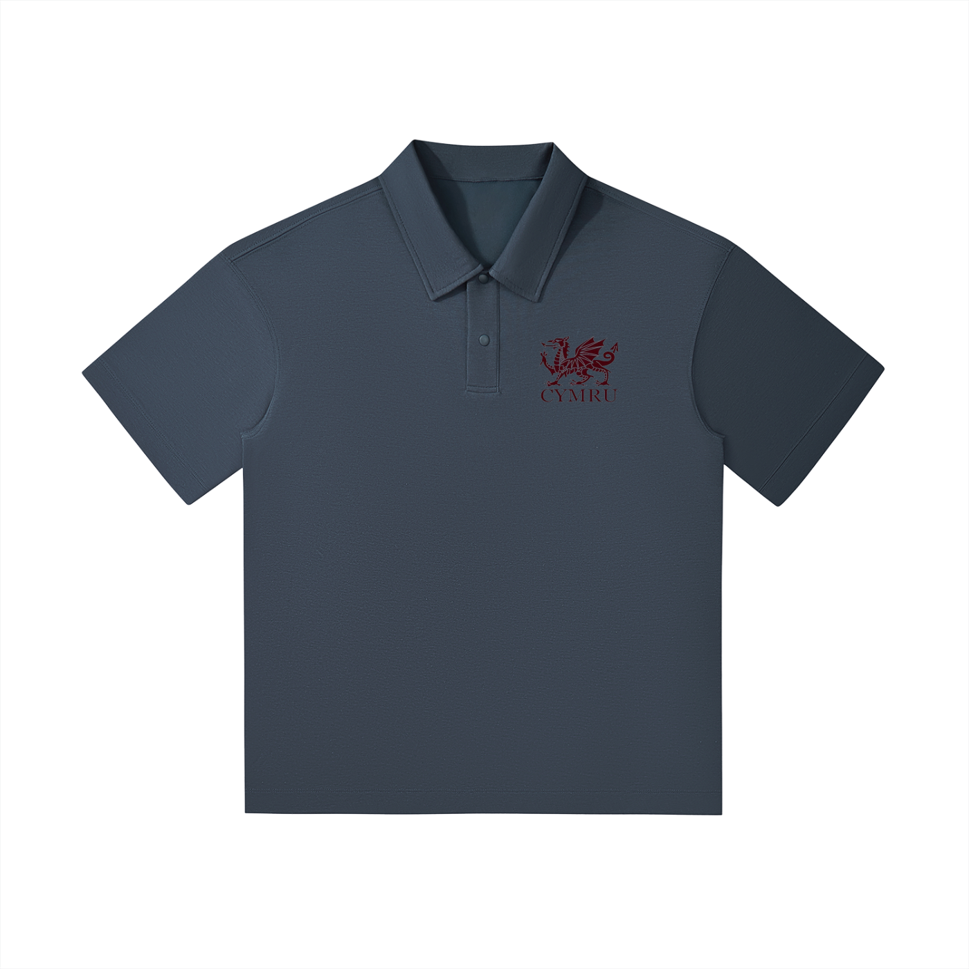 Drop Shoulder Short-Sleeve Polo