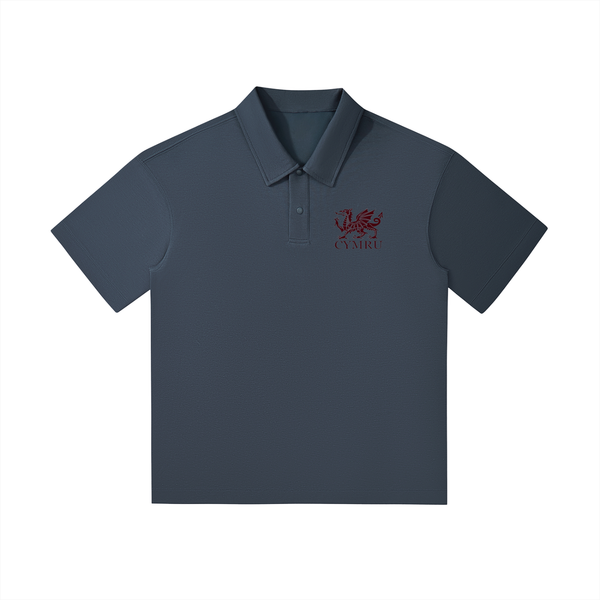 Drop Shoulder Short-Sleeve Polo