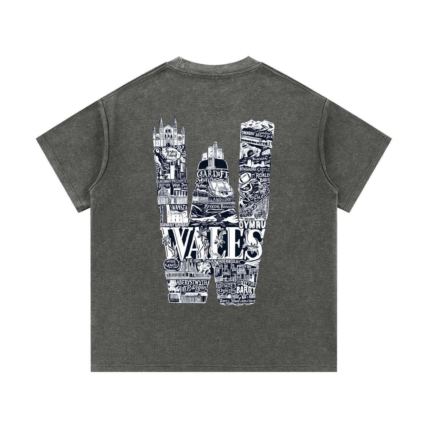 Mineral Wash Waffle Knit T-Shirt
