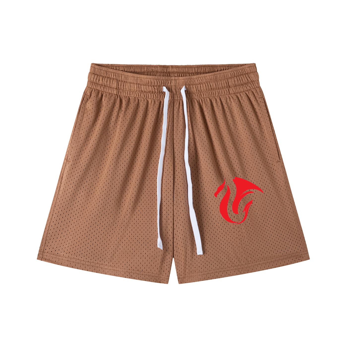 Mesh Drawstring Shorts