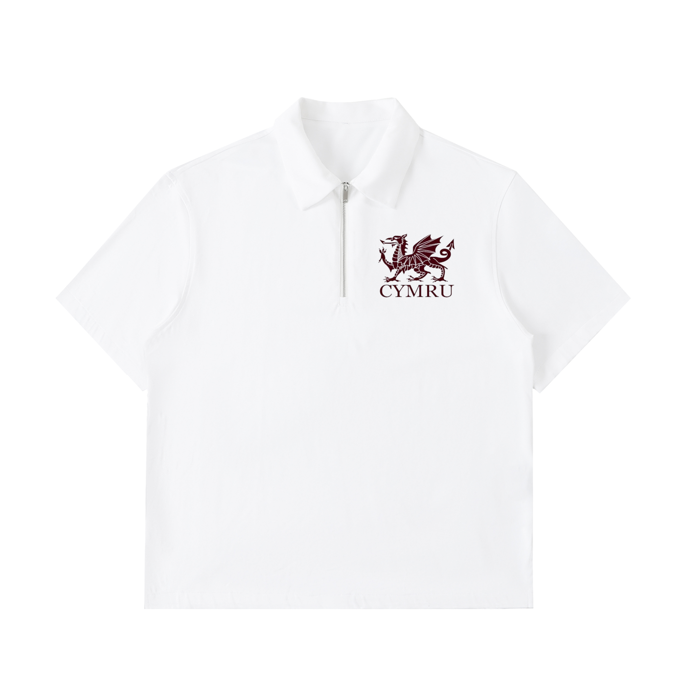 Half-Zip Cotton Polo Shirt